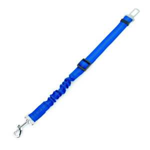 KCT Dog Seat Belt Clip Lead - Blue KCT Dog Seat Belt Clip Lead - Blue