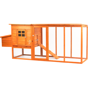 KCT Barcelona Deluxe 8ft EXTRA LARGE Chicken Coop with Run Secure Bird House Hen KCT Barcelona Deluxe 8ft EXTRA LARGE Chicken Coop with Run Secure Bird House Hen