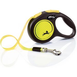Flexi New Neon Tape Yellow Extra Small 3m Retractable Dog Leash/Lead for dogs up Flexi New Neon Tape Yellow Extra Small 3m Retractable Dog Leash/Lead for dogs up