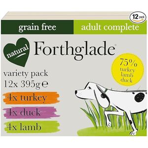 Forthglade Wet Dog Food Variety Pack (12 x 395 g Trays) Adult Dogs Grain Free Tu Forthglade Wet Dog Food Variety Pack (12 x 395 g Trays) Adult Dogs Grain Free Tu