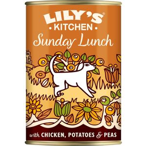 Lily's Kitchen Natural Adult Wet Dog Food Tin Sunday Lunch Grain-Free Recipe 6 x Lily's Kitchen Natural Adult Wet Dog Food Tin Sunday Lunch Grain-Free Recipe 6 x