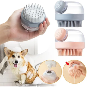 winwin (Pink) Silicone Dog Brush Pet Shampoo Massager Bath Brush winwin (Pink) Silicone Dog Brush Pet Shampoo Massager Bath Brush