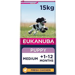 Iams Eukanuba Complete Dry Dog Food for Puppy Medium Breeds with Fresh Chicken 15 kg Iams Eukanuba Complete Dry Dog Food for Puppy Medium Breeds with Fresh Chicken 15 kg