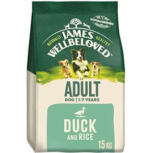 James Wellbeloved Adult Duck & Rice 15 kg Bag, Hypoallergenic Dry Dog Food James Wellbeloved Adult Duck & Rice 15 kg Bag, Hypoallergenic Dry Dog Food