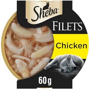 Sheba Fillets Cat Food Tray with Chicken in Gravy 2x16x60g Sheba Fillets Cat Food Tray with Chicken in Gravy 2x16x60g