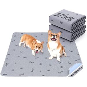 PICK-FOR-LIFE Washable Pee Pads for Dogs, 2Pack Puppy Pads Washable,Absorbent Reusable Whelpin PICK-FOR-LIFE Washable Pee Pads for Dogs, 2Pack Puppy Pads Washable,Absorbent Reusable Whelpin
