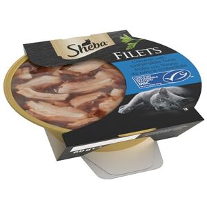 Sheba Fillets Cat Food Tray with Chicken and Tuna (MSC) in Gravy 2x16x60g Sheba Fillets Cat Food Tray with Chicken and Tuna (MSC) in Gravy 2x16x60g