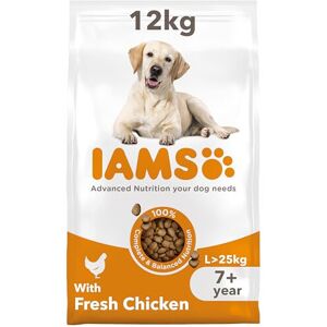 IAMS Complete Dry Dog Food for Senior 7+ Large Breeds with Chicken 12 kg IAMS Complete Dry Dog Food for Senior 7+ Large Breeds with Chicken 12 kg
