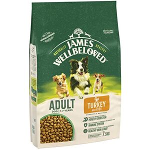 James Wellbeloved Adult Turkey & Rice 7.5 kg Bag, Hypoallergenic Dry Dog Food James Wellbeloved Adult Turkey & Rice 7.5 kg Bag, Hypoallergenic Dry Dog Food