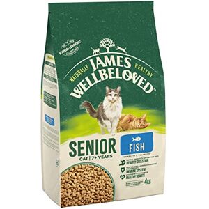James Wellbeloved Senior Fish 4 kg Bag, Hypoallergenic Dry Cat Food James Wellbeloved Senior Fish 4 kg Bag, Hypoallergenic Dry Cat Food