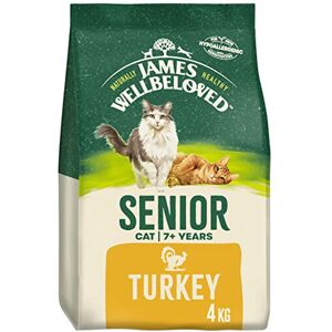 James Wellbeloved Senior Turkey 4 kg Bag, Hypoallergenic Dry Cat Food James Wellbeloved Senior Turkey 4 kg Bag, Hypoallergenic Dry Cat Food