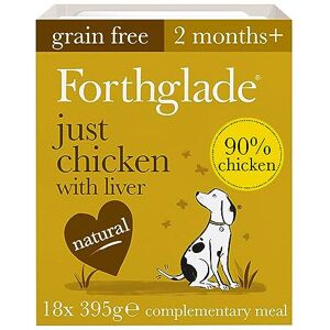 Forthglade Complementary Natural Wet Dog Food - Grain Free Just Chicken with Liv Forthglade Complementary Natural Wet Dog Food - Grain Free Just Chicken with Liv