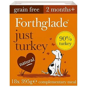 Forthglade Complementary Natural Wet Dog Food - Grain Free Just Turkey with vege Forthglade Complementary Natural Wet Dog Food - Grain Free Just Turkey with vege