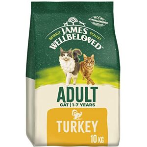 James Wellbeloved Adult Turkey 10 kg Bag, Hypoallergenic Dry Cat Food James Wellbeloved Adult Turkey 10 kg Bag, Hypoallergenic Dry Cat Food
