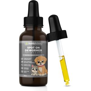 Buddy's Best Spot On Dewormer for Cats & Dogs: Dual-Action Cat Worming Treatment Buddy's Best Spot On Dewormer for Cats & Dogs: Dual-Action Cat Worming Treatment