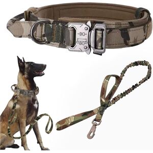 Unbranded (Medium (Pack of 1), Camo SET(collar leash)) Tactical Dog Collar Military Dog Co Unbranded (Medium (Pack of 1), Camo SET(collar leash)) Tactical Dog Collar Military Dog Co