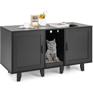 Casart Large Cat Litter Box Enclosure Furniture Wooden Kitty Hidden Washroom Casart Large Cat Litter Box Enclosure Furniture Wooden Kitty Hidden Washroom