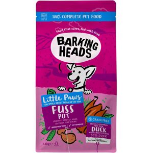Barking Heads Complete Dry Dog Food 1.5kg - Adult Little Paws (Small Breed) Fuss Pot Duck - Na Barking Heads Complete Dry Dog Food 1.5kg - Adult Little Paws (Small Breed) Fuss Pot Duck - Na