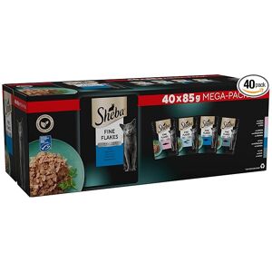 SHEBA Fine Flakes in Jelly Fish Collection Wet Cat Food Pouches for Adult Cats 8 SHEBA Fine Flakes in Jelly Fish Collection Wet Cat Food Pouches for Adult Cats 8