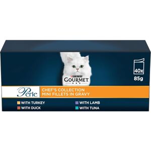 GOURMET Perle Chef's Collection in Gravy Wet Adult Cat Food 40x85g GOURMET Perle Chef's Collection in Gravy Wet Adult Cat Food 40x85g