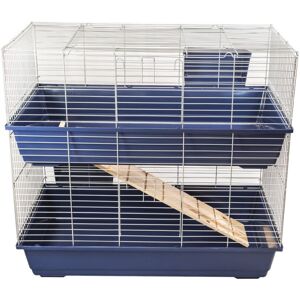 KCT Double Level 100cm Indoor Animal Run Pet Cage or Hutch - Dark Blue KCT Double Level 100cm Indoor Animal Run Pet Cage or Hutch - Dark Blue