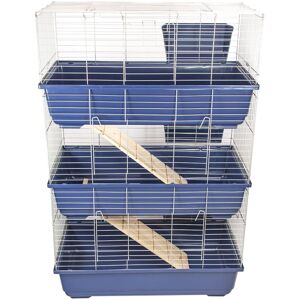 KCT Triple Level Indoor Rabbit Animal Bunny Run Pet Cage 80cm - Dark Blue KCT Triple Level Indoor Rabbit Animal Bunny Run Pet Cage 80cm - Dark Blue