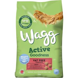 Wagg Active Goodness Complete Dry Adult Dog Food Beef & Veg 12kg - For All Activ Wagg Active Goodness Complete Dry Adult Dog Food Beef & Veg 12kg - For All Activ