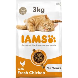 IAMS Complete Dry Cat Food for Adult 1+ Cats with Chicken 3 kg IAMS Complete Dry Cat Food for Adult 1+ Cats with Chicken 3 kg