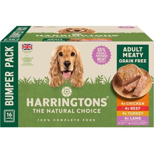 Harringtons Grain Free Hypoallergenic Wet Dog Food Meaty Pack 16x400g - Chicken, Harringtons Grain Free Hypoallergenic Wet Dog Food Meaty Pack 16x400g - Chicken,