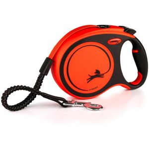 Flexi Xtreme Tape Orange & Black Large 8m Retractable Dog Leash/Lead for dogs up Flexi Xtreme Tape Orange & Black Large 8m Retractable Dog Leash/Lead for dogs up