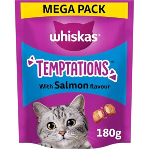 WHISKAS Temptations - Tasty, Crunchy Treats for Adult Cats, Small Bite Size Snac WHISKAS Temptations - Tasty, Crunchy Treats for Adult Cats, Small Bite Size Snac