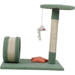 URBN Living Cat Scratch Tree On Stand With Hanging Scratcher Play Toy URBN Living Cat Scratch Tree On Stand With Hanging Scratcher Play Toy