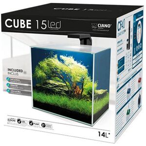 Ciano Cube Glass Aquarium Includes LED Lights & Filter (Cube 15 (14 Litres)) Ciano Cube Glass Aquarium Includes LED Lights & Filter (Cube 15 (14 Litres))
