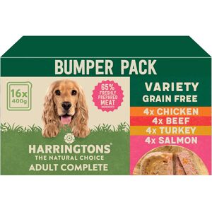 Harringtons Grain Free Hypoallergenic Wet Dog Food Variety Pack 16x400g Chicken Harringtons Grain Free Hypoallergenic Wet Dog Food Variety Pack 16x400g Chicken