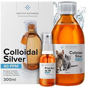 Institut Katharos Colloidal Silver Antiseptic 300ml Bottle & Spray All-in-1 Treatment: Dogs & Cats Institut Katharos Colloidal Silver Antiseptic 300ml Bottle & Spray All-in-1 Treatment: Dogs & Cats