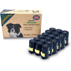 TAIL BLAZERS Compostable Dog Poop Bags - 270-Count Corn-Starch, Double Seal, Lea TAIL BLAZERS Compostable Dog Poop Bags - 270-Count Corn-Starch, Double Seal, Lea