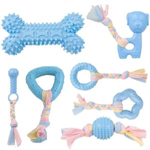 CAMITER 7-Piece Dog Chew Toy Set - Teething Ball & Colorful Rope Toys for Small/ CAMITER 7-Piece Dog Chew Toy Set - Teething Ball & Colorful Rope Toys for Small/