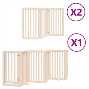 (natural, 50 x 90 x 2 cm/ 12 pcs) vidaXL Dog Gate with Door Foldable 9 Panels Do (natural, 50 x 90 x 2 cm/ 12 pcs) vidaXL Dog Gate with Door Foldable 9 Panels Do