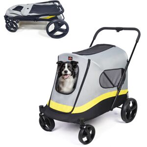 Bingopaw Large Dog Stroller 4 Wheels Folding Pet Stroller Jogging Carriage Bingopaw Large Dog Stroller 4 Wheels Folding Pet Stroller Jogging Carriage