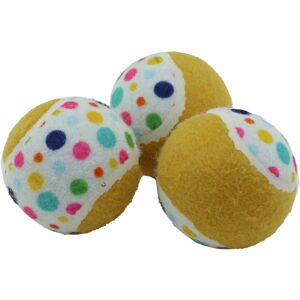 Ancol Pawty Dog Fetch Tennis Balls Soft Interactive Pet Puppy Toys Pack of 3 Ancol Pawty Dog Fetch Tennis Balls Soft Interactive Pet Puppy Toys Pack of 3