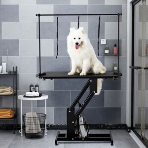 Living And Home Adjustable Anti Rust Black Animal Pet Grooming Table Stand Living And Home Adjustable Anti Rust Black Animal Pet Grooming Table Stand