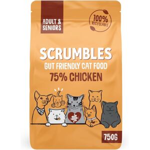 (750 g (Pack of 1)) Scrumbles All Natural Dry Cat Food with 75% Chicken, High Pr (750 g (Pack of 1)) Scrumbles All Natural Dry Cat Food with 75% Chicken, High Pr