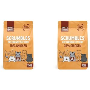 (750 g (Pack of 2)) Scrumbles All Natural Dry Cat Food with 75% Chicken, High Pr (750 g (Pack of 2)) Scrumbles All Natural Dry Cat Food with 75% Chicken, High Pr