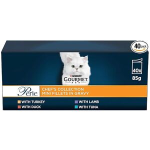 GOURMET Perle Chef's Collection in Gravy Wet Adult Cat Food 40x85g GOURMET Perle Chef's Collection in Gravy Wet Adult Cat Food 40x85g