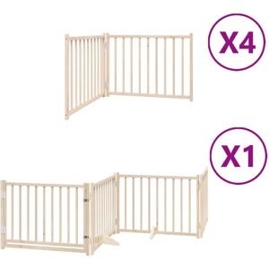 (natural, 80 x 60 x 2 cm/ 12 pcs) vidaXL Dog Gate with Door Foldable Panels Dog (natural, 80 x 60 x 2 cm/ 12 pcs) vidaXL Dog Gate with Door Foldable Panels Dog
