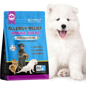 Oimmal Dog Itchy Skin Relief Allergy Immune System Support Dogs Treats Chews Oimmal Dog Itchy Skin Relief Allergy Immune System Support Dogs Treats Chews