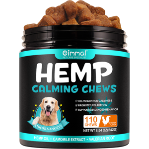 Oimmal Dog Food Hemp Chews Calming Chews for Dogs Anxiety Relief Treats Chicken Oimmal Dog Food Hemp Chews Calming Chews for Dogs Anxiety Relief Treats Chicken