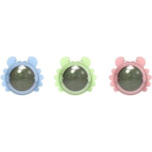 Unbranded 3pcs Catnip Wall Ball Toys Edible Licking Toy Chew Toy Teeth Cleaning Bite Toy R Unbranded 3pcs Catnip Wall Ball Toys Edible Licking Toy Chew Toy Teeth Cleaning Bite Toy R