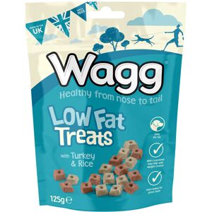 Wagg Low Fat Meaty Bites Turkey & Rice Dog Treats 125g (Pack of 7) - Oven Baked Wagg Low Fat Meaty Bites Turkey & Rice Dog Treats 125g (Pack of 7) - Oven Baked