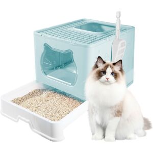 Unbranded (Blue) Large Plastic Cat Dog Litter Tray With Scoop Unbranded (Blue) Large Plastic Cat Dog Litter Tray With Scoop